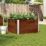 Fioriera da Giardino Marrone 100x100 cm Legno Massello di Pino 3295434