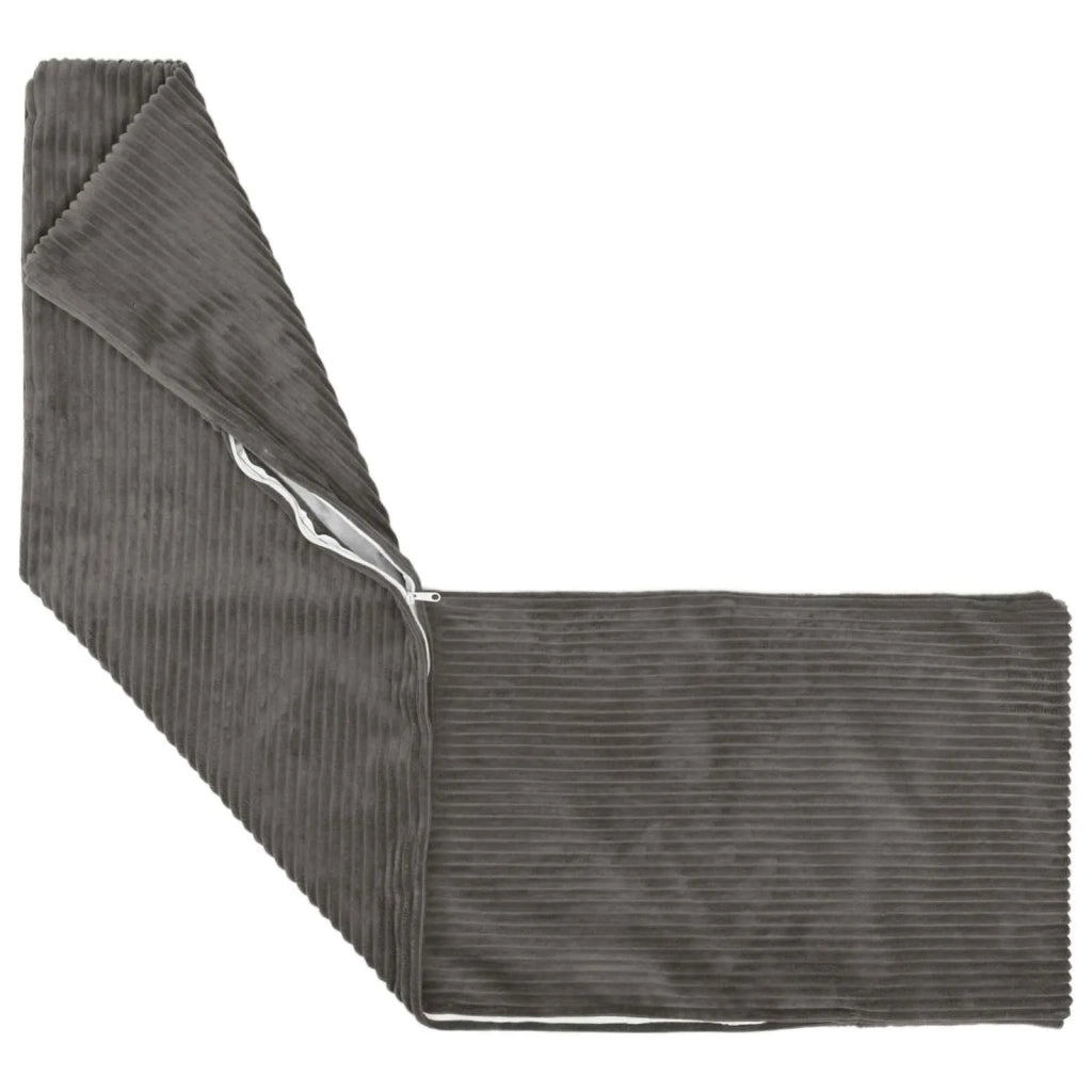 Federa 2 pcs HEERLEN Grigio Scuro 40 x 145 cm corduroy 908886