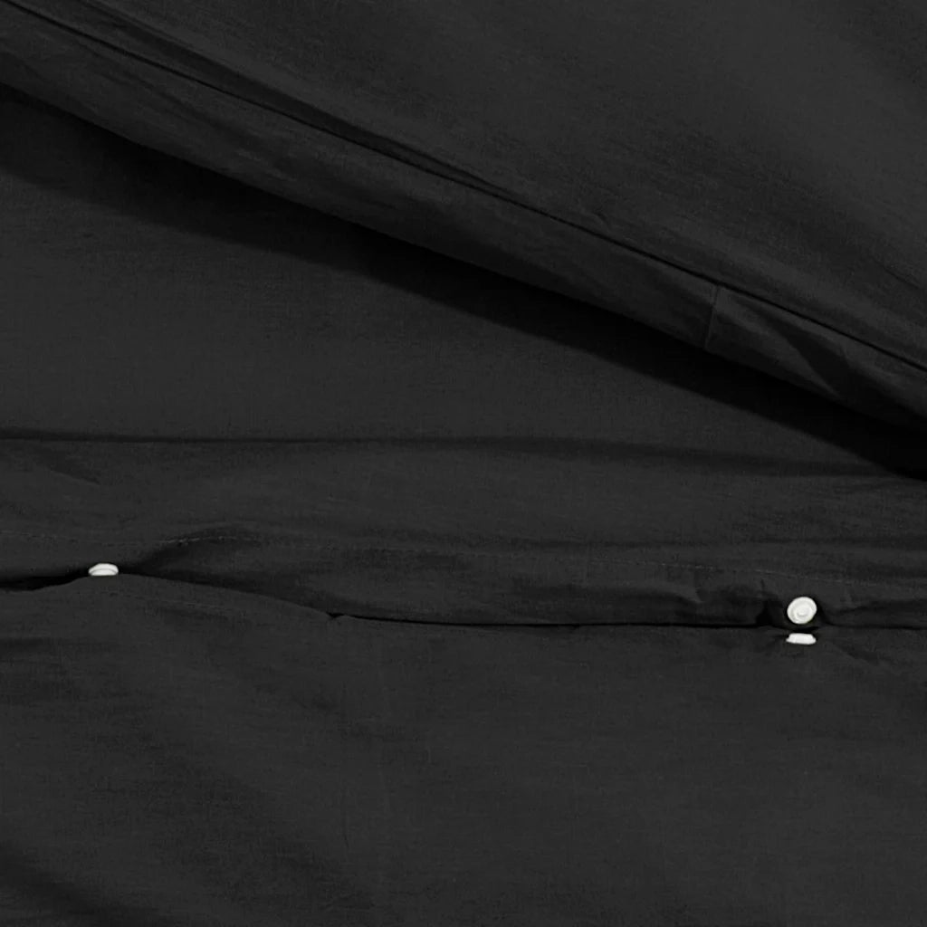 Set Copripiumino Nero 140x200 cm in Cotone CFW8501361