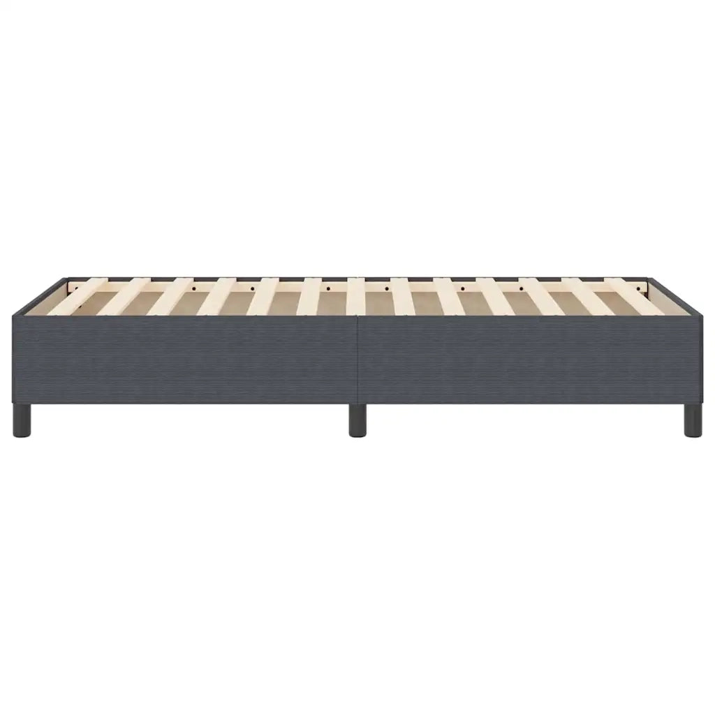 Letto a molle Grigio scuro 80 x 200 cm Tessuto in Cords 42006938