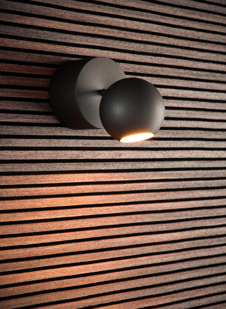 Mini Bora Surface 4,5W 38º 3000K Nero Opaco - Faretto LED sferico orientabile da soffitto - Beneito & Faure - Design Professionale