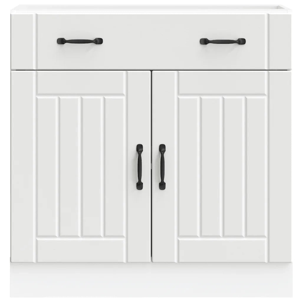 Pensile da cucina | Base da Cucina Lucca Bianco in Legno Multistrato