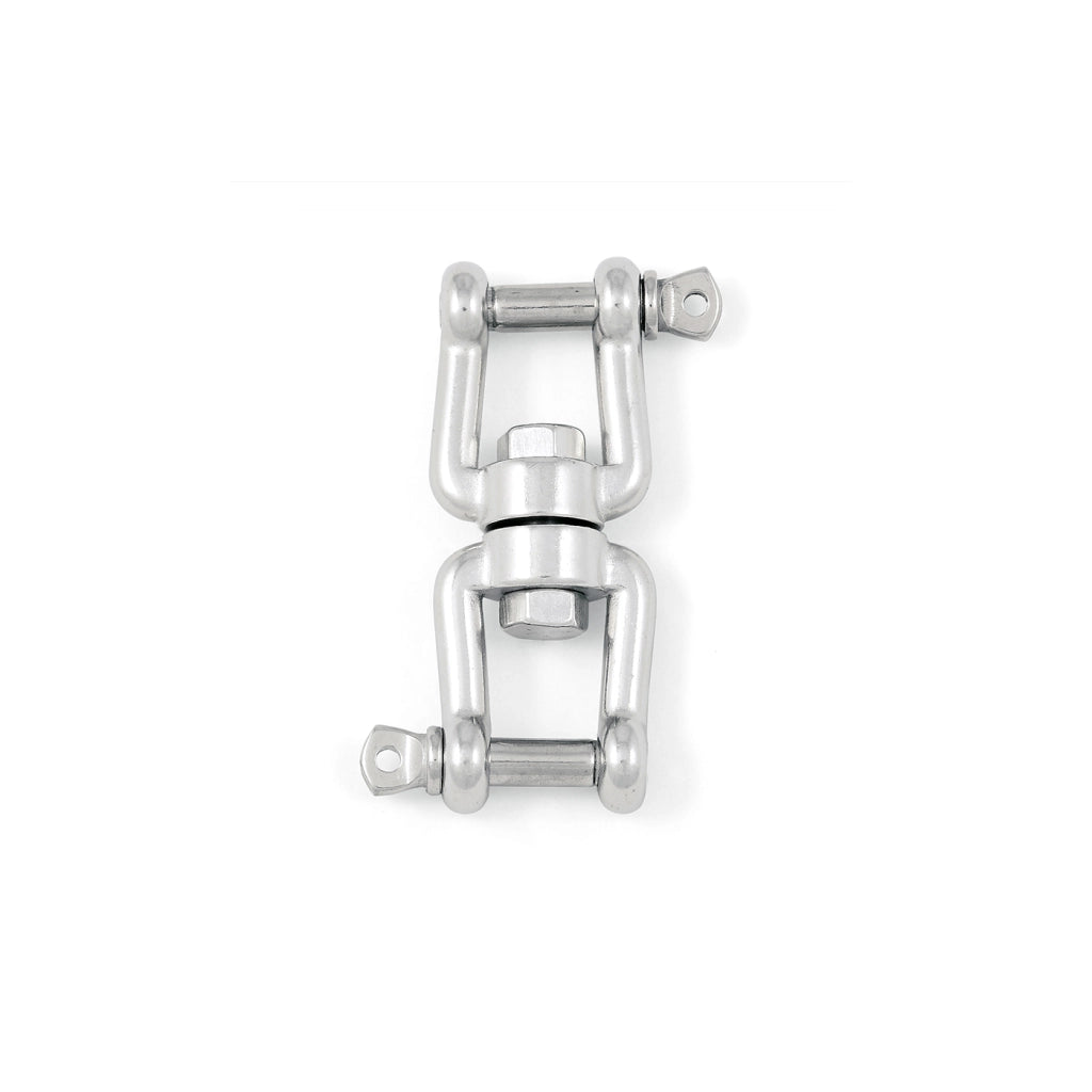 Girella a 2 forcelle Ã˜ 6 mm. in acciaio Inox A4 - AISI 316