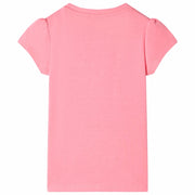 Maglietta da Bambina Rosa Neon 116