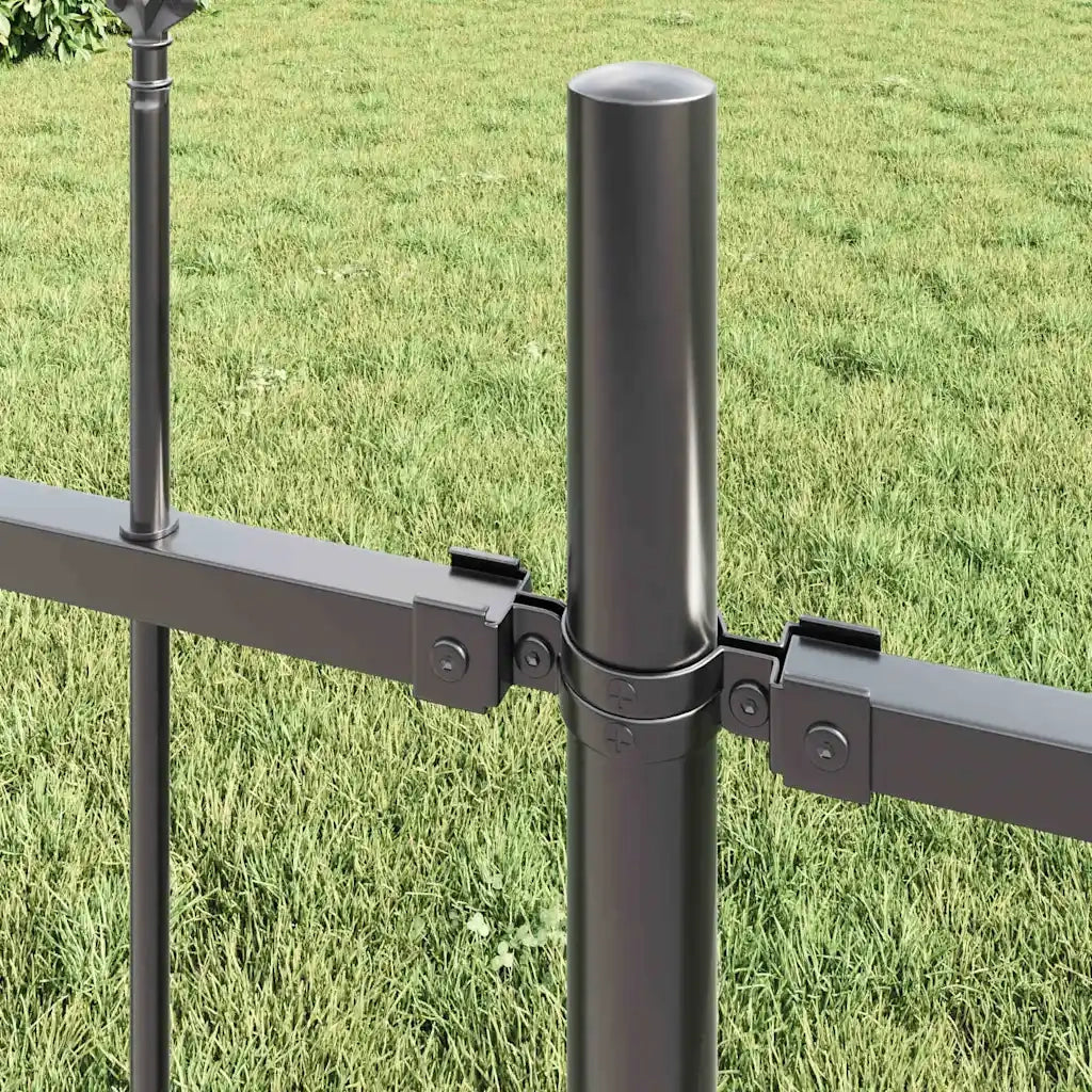 Recinzione per Giardino 6 pcs Grigio 10,2 x 0,8 m 3334109