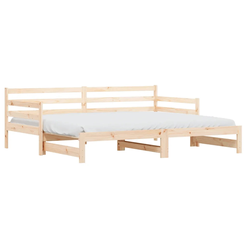 Divano Letto con Letto Estraibile-Sofa Letto-Daybed 90x200cm Legno Massello Pino 481346