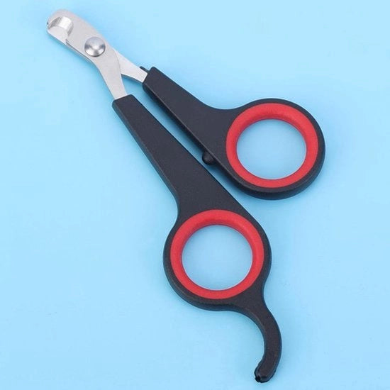 Accessorio per preparazione - Accetta per becco - Lame rossa nera - Strumento di cura - Accessorio per piccoli animali - Adatto per pappagalli.