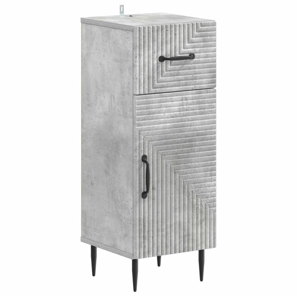 Set di Armadi da Bagno da 2 Pezzi HAARLEM Grigio Cemento 3417696