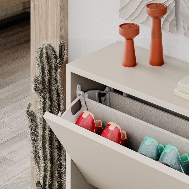 Scarpiera SHC520SAND due ante a ribalta cashmere