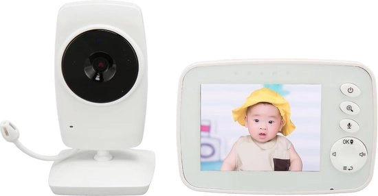 Telecamera per bambini 3,2 pollici monitor per bambino 2,4 GHz telecamera per bambino con schermo LCD telecamera notturna HD video digitale e funzione di intercom bidirezionale
