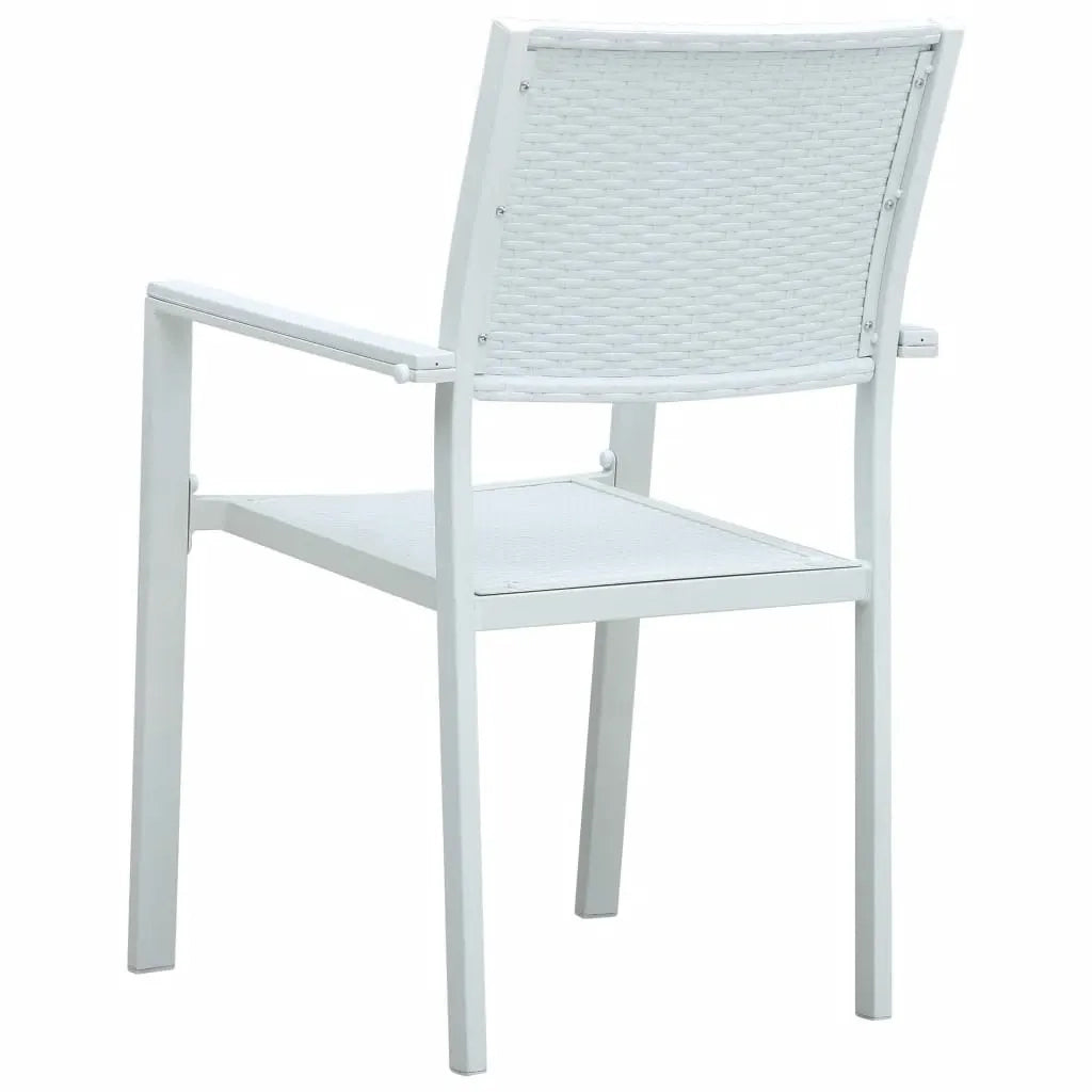 Set Mobili da Pranzo per Giardino 5 pz Bianco 3099258