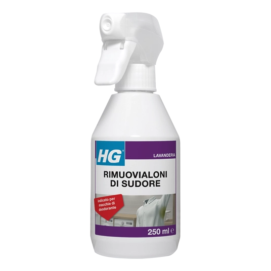RIMUOVI ALONI DI SUDORE E DEODORANTE HG 250 ML