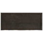 Mensola | Ripiano | Scaffale Marrone Scuro 120x50x(2-4) cm Massello Rovere Trattato