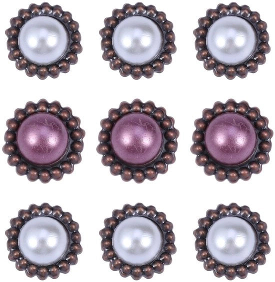 Parelbrads Mini Ronde 20 Stuks - Colore Pastello - Strumento DIY per Scrapbooking