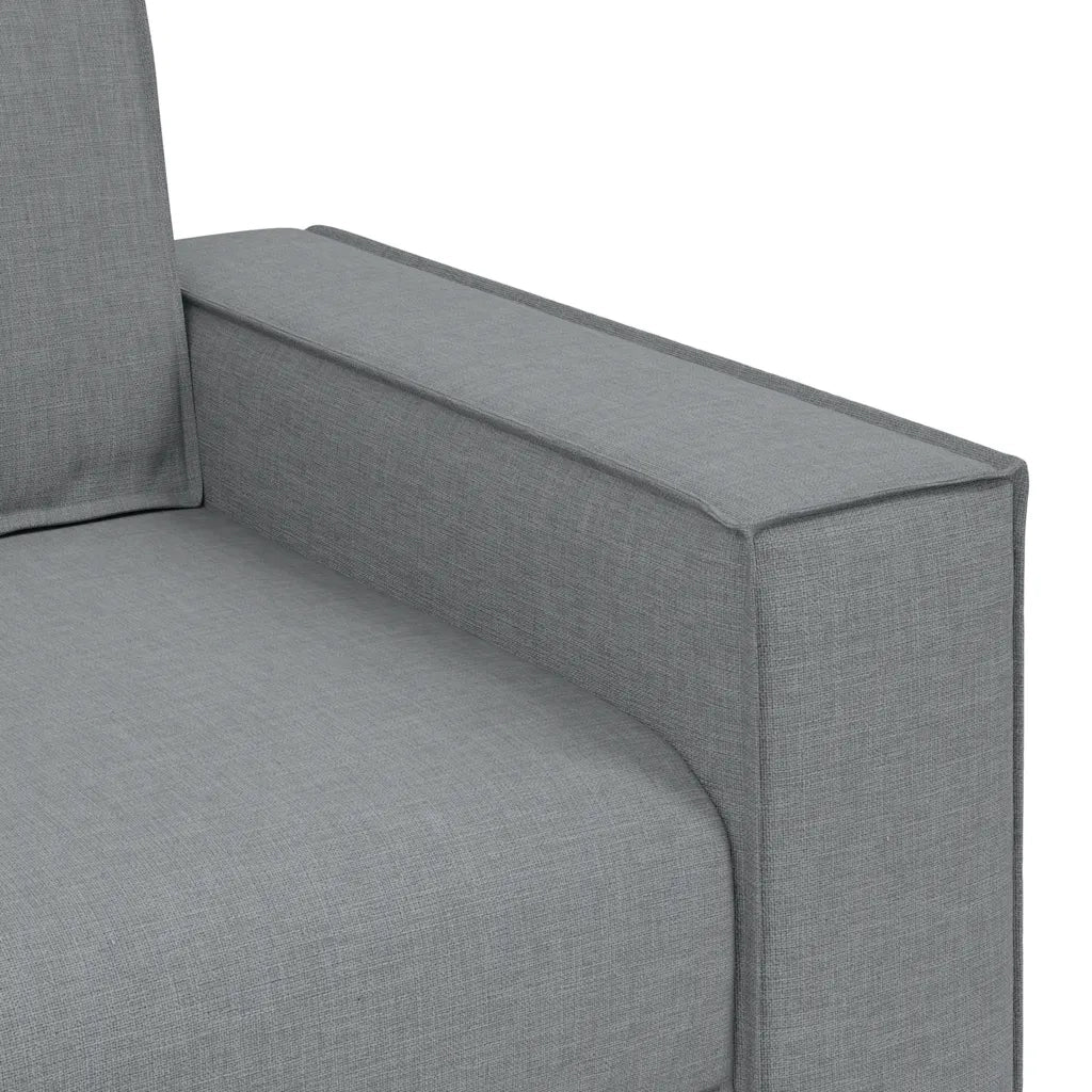Divano a 3 posti Grigio Chiaro 220x78x84 cm Tessuto 4104990