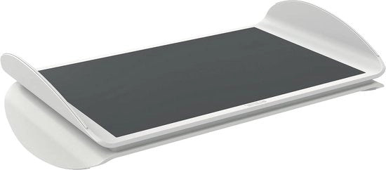 Sostegno per Piedi per Computer Regolabile 2 Livelli Grigio Chiaro/Bianco 65030085