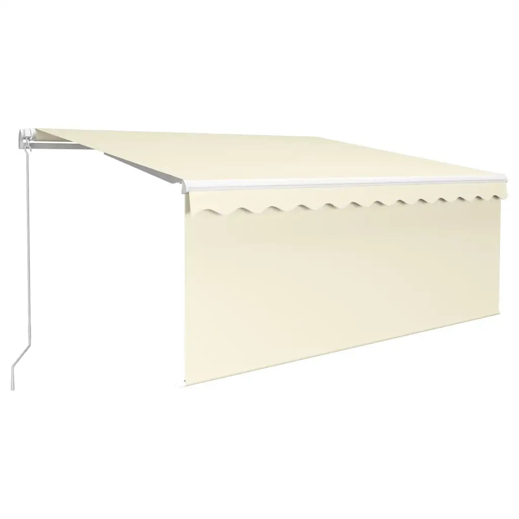 Tenda da Sole Retrattile Manuale-Tenda parasole per Patio 3x2,5 m Crema 961259