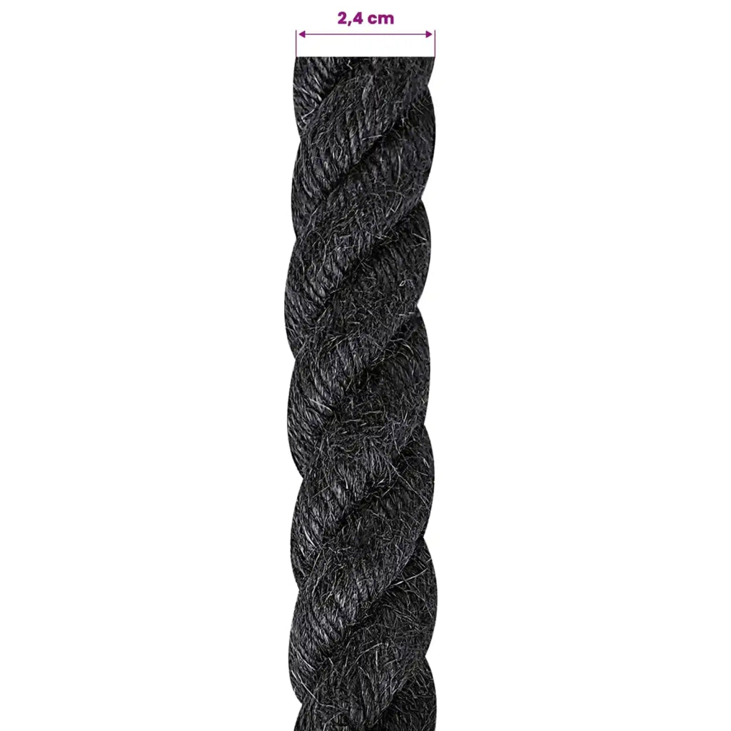 Corda di Juta 24 Nero 100% juta Tossa 42011631