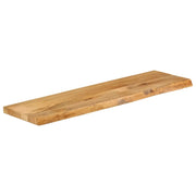 Piano Tavolo | Superficie Tavolo | Piano Scrivania Bordi Vivi 110x40x3,8cm in Legno Massello di Mango
