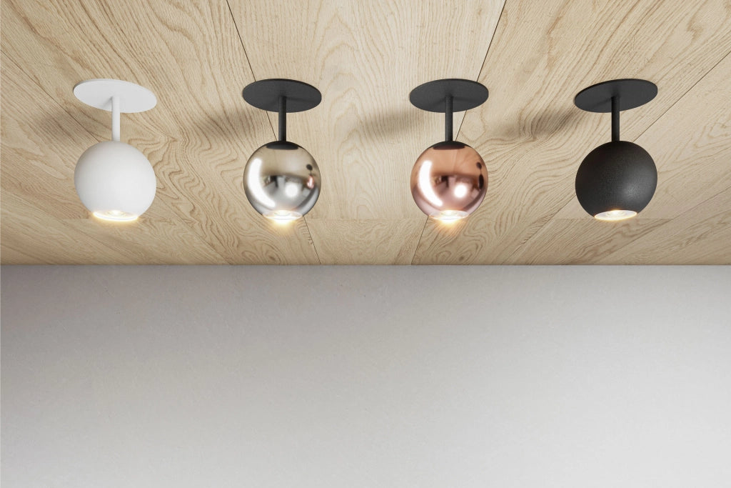 Faretto LED da incasso a soffitto Beneito & Faure Mini Bora Recessed 4,5W, fascio 38°, 2700K, colore Oro Rosa, orientabile - Beneito & Faure