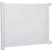 Barriera per Cani Pieghevole Regolabile ¨C Zephmum ¨C Bianco 5,5-115 cm