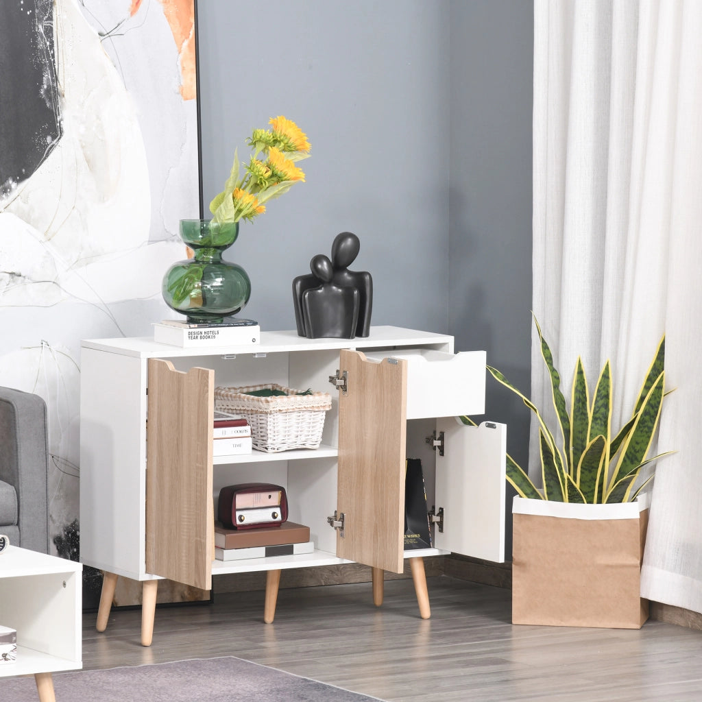 Credenza ¨C Minimal ¨C bianco quercia chiaro