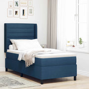Letto a molle con materasso Blu 190 x 90 cm Tessuto 3341559