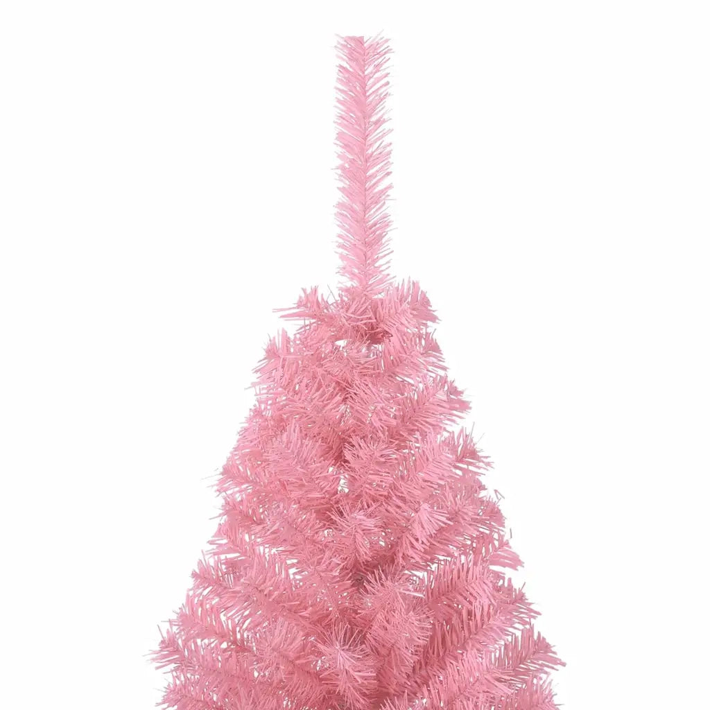 Albero di Natale | Decorazioni natalizie artificiale con luci integrate Rosa 150 cm PVC