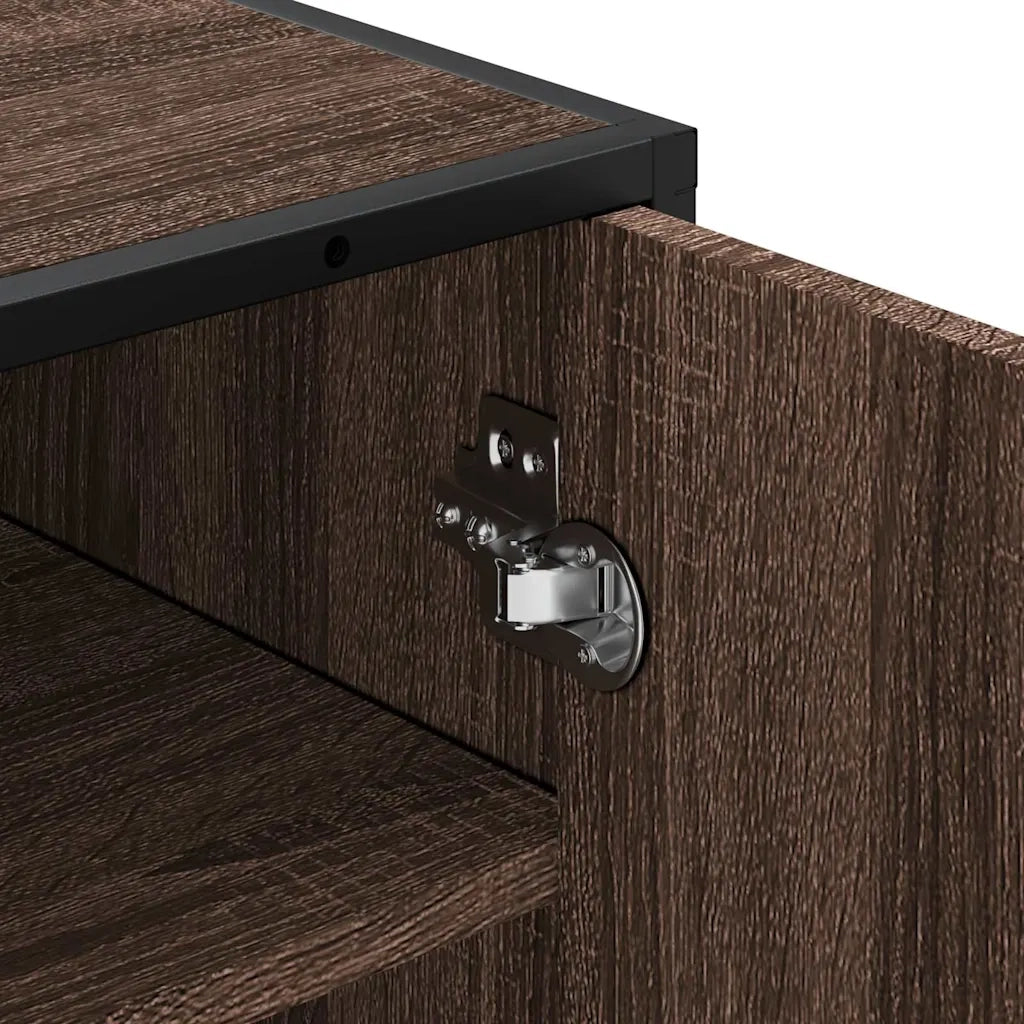 Scarpiera | Mobile per scarpe Rovere Marrone 48x38x97,5 cm in Legno Multistrato