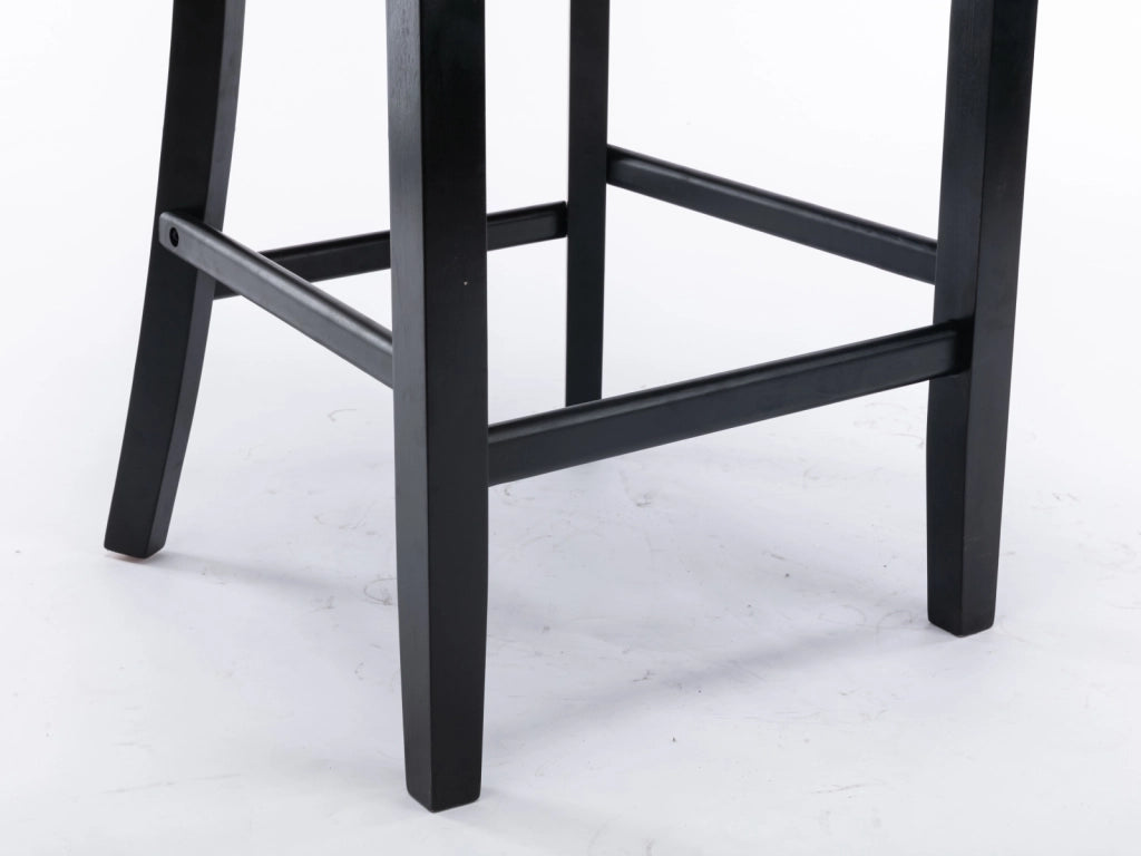 Sgabelli da bar contemporanei imbottiti in velluto con decorazione capitonn¨¦, gambe in legno e finiture con borchie cromate, stile casual, set da 2 (g