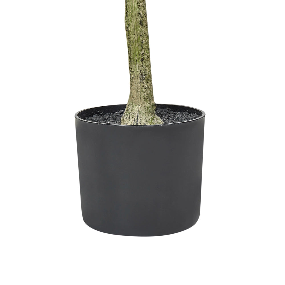 Ulivo artificiale in vaso con vas nero 153 cm pianta da interno ed esterno