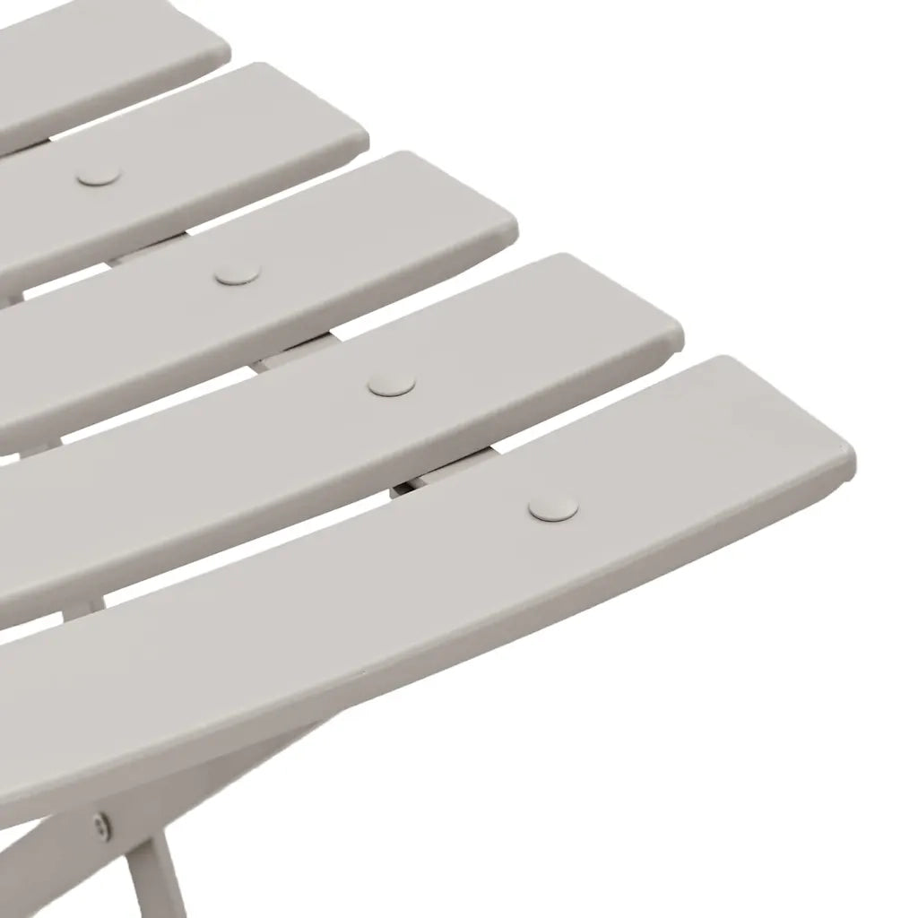 Sedia Pieghevole da Giardino 2 pz | Sedie da Esterno Beige 42 x 46 x 82cm Metallo