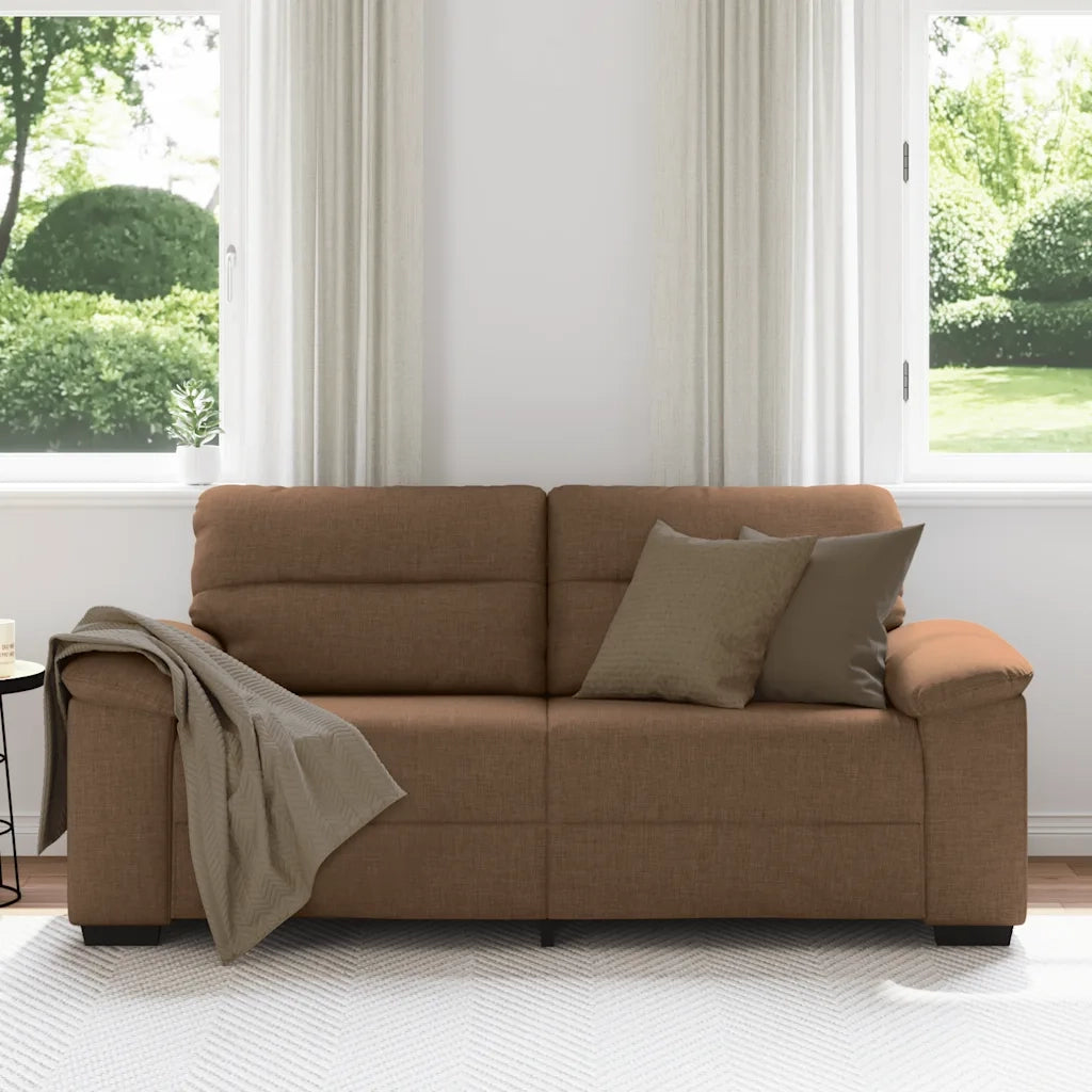 Divano a 2 Posti Marrone 180x81x84 cm in Tessuto 4105311