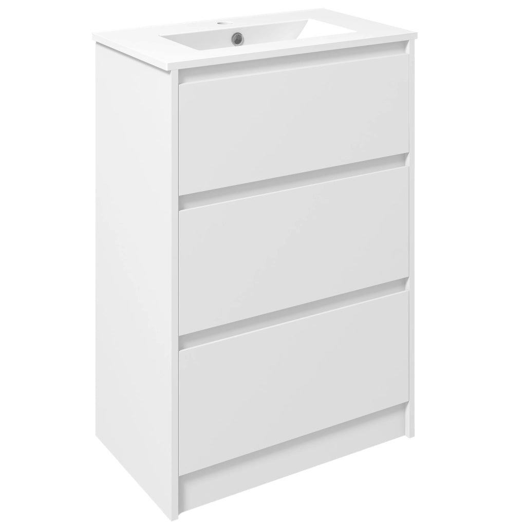 Mobile Bagno con Lavabo ¨C zephmum ¨C 61x37x88 Bianco