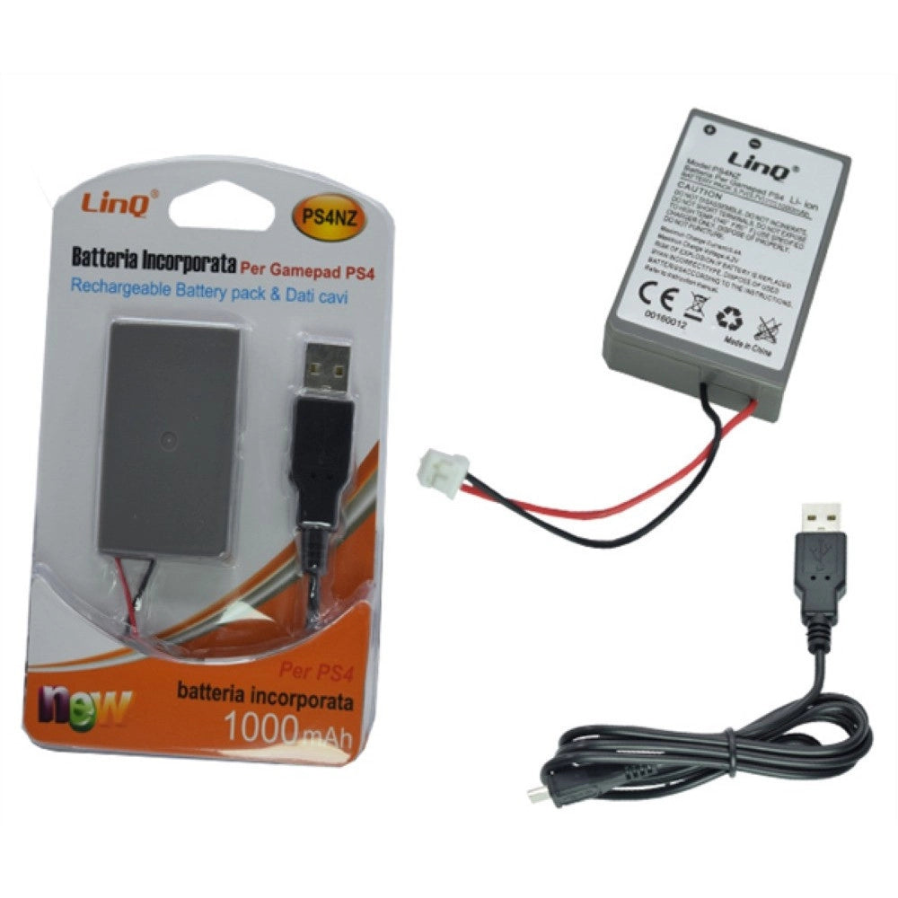 Trade Shop - Batteria Maggiorata Per Controller Joypad Joystick Wireless Ps4 Playstation 4 -