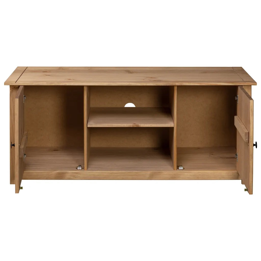 Moble TV-Credenza per TV 120x40x50 cm in Legno Massello di Pino Panama Range