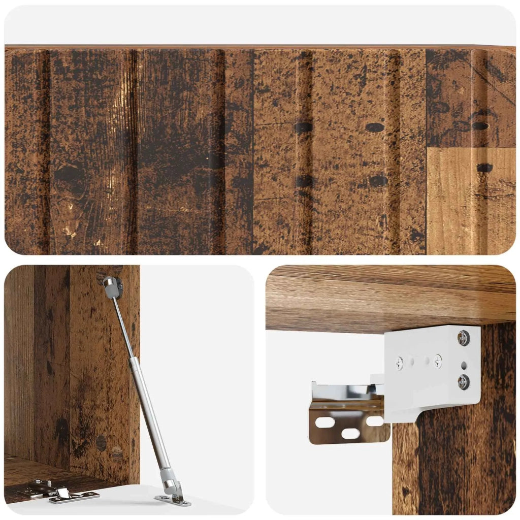 Mobile TV da Muro | Armadietto TV | Mobile Porta TV Legno antico 78,5 x 31 x 30 cm