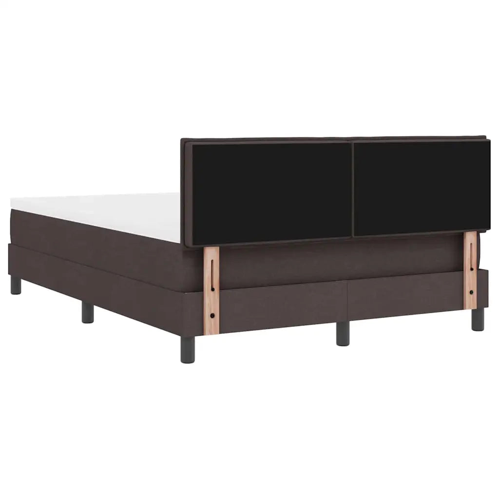 Letto a molle con testiera Marrone Scuro 140 x 200 cm Tessuto 3338618