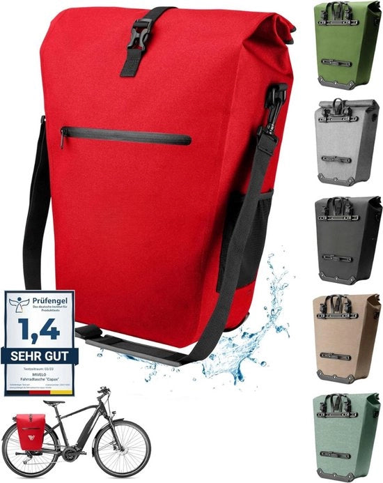 Tas per bicicletta singolo - Tas per bicicletta impermeabile - Tas per bicicletta posteriore - Porta bagagli - Accessori per bicicletta - Biciclette - Scuola - Lavoro - Spesa