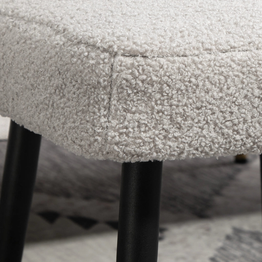 Pouf ¨C Minimal ¨C Grigio Chiaro 42x42x44 cm