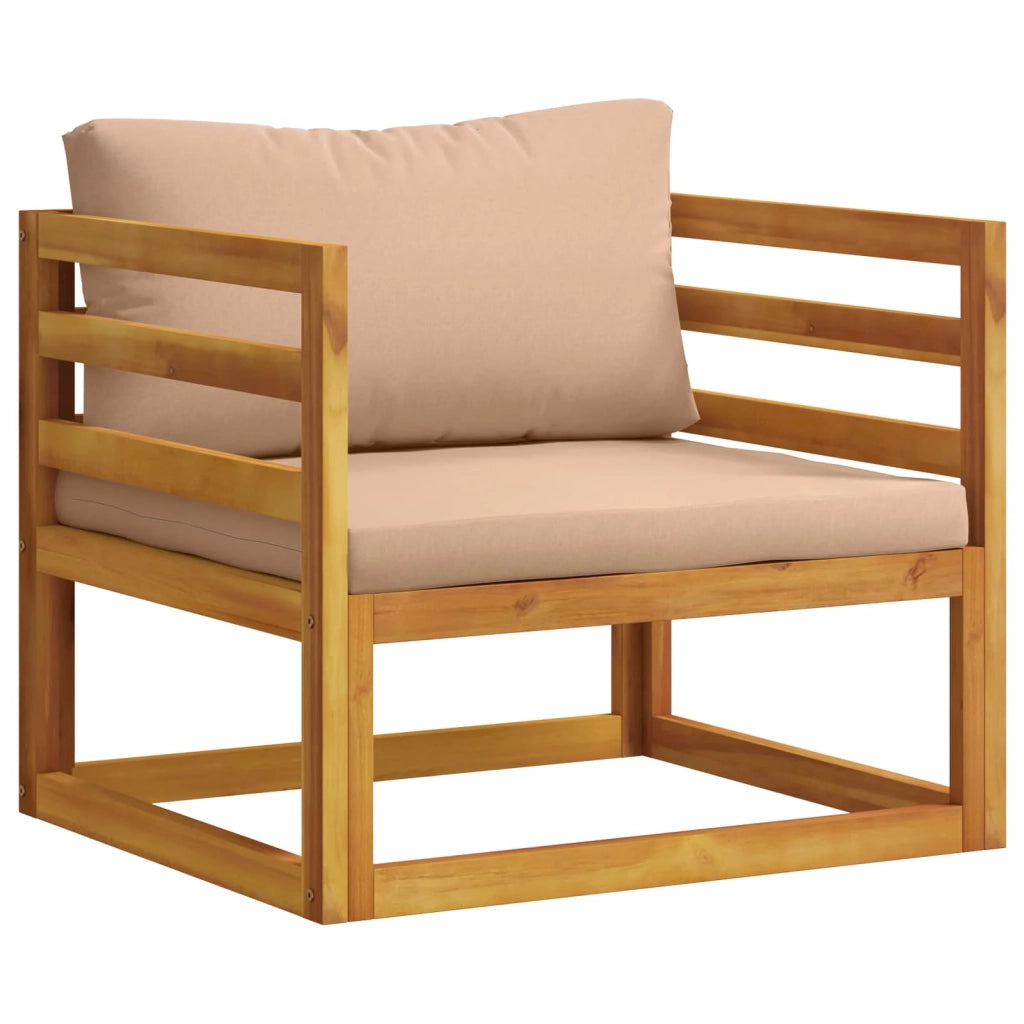 Set da giardino modulare 5 pezzi Naturale 3417285