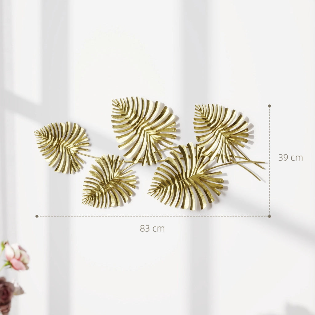 Decorazione Parete Foglia Oro ¨C Zephmum ¨C 50x30 cm