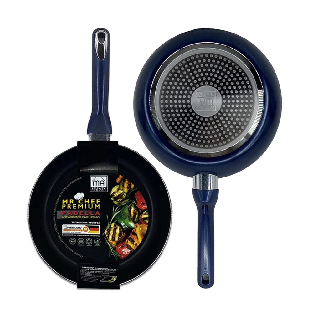 MA MAISON MR CHEF PREMIUM PADELLA CM.18 ANTIADERENTE IN ALLUMINIO CUCINA TRADIZIONALE E INDUZIONE