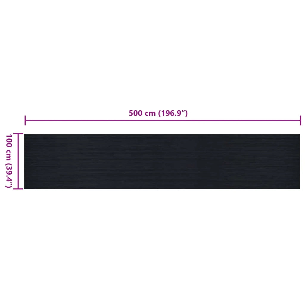 Tappeto per pavimento Nero 1 x 5 m Gomma 42046723