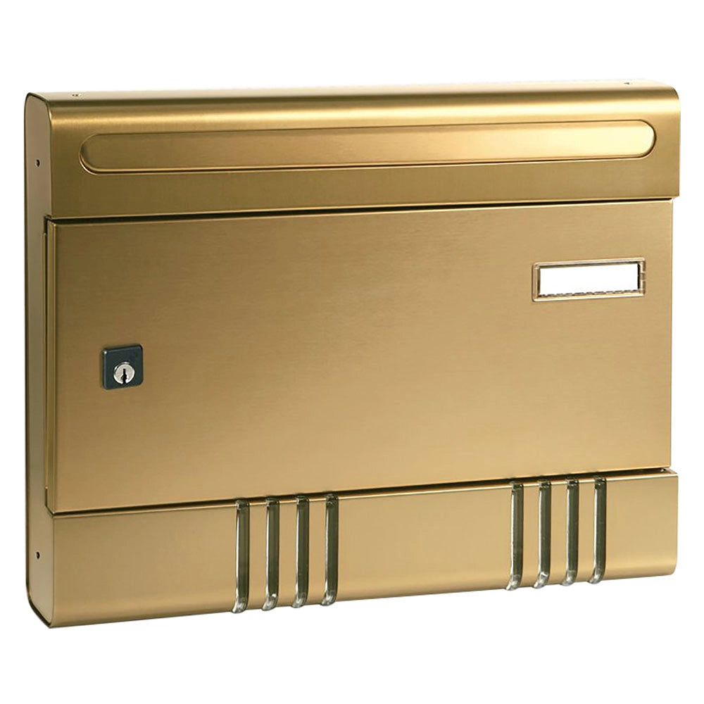 CASSETTA POSTALE SERIE 'SIRE'   anodizzato bronzo  - ALUBOX