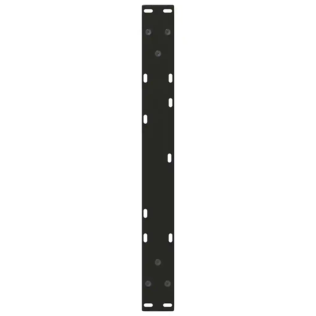 Gambe per Tavolino da Caff¨¨ a Forma di V 2 pz-Set di 2 Gamba per Tavolo Nere 50x(30-31,3) cm Acciaio 354093