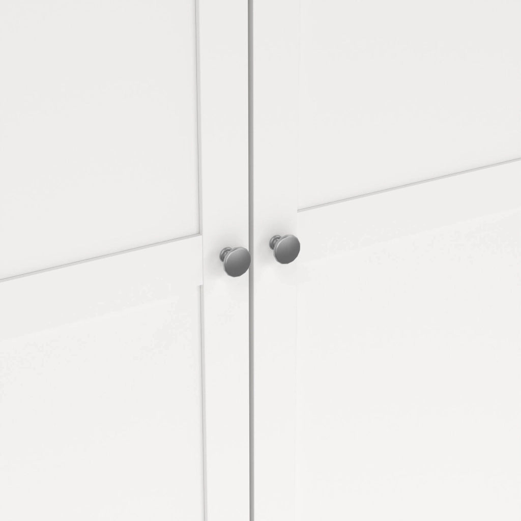 Guardaroba grande Presidenti, Mobile camera da letto, Cabina armadio portabiti, Armadio appendiabiti, 196x62 h200 cm, Bianco