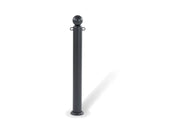 Dissuasore Pantheon Giochipark acciaio zincato Ø60 Ø80mm sfera decorativa grigio - Con anelli - 60 mm