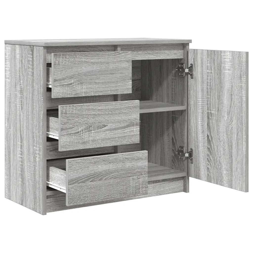 Credenza | Madia | Buffet da pranzo | Armadio da pranzo con Cassetto Grigio Sonoma 71x35x65 cm in Truciolato