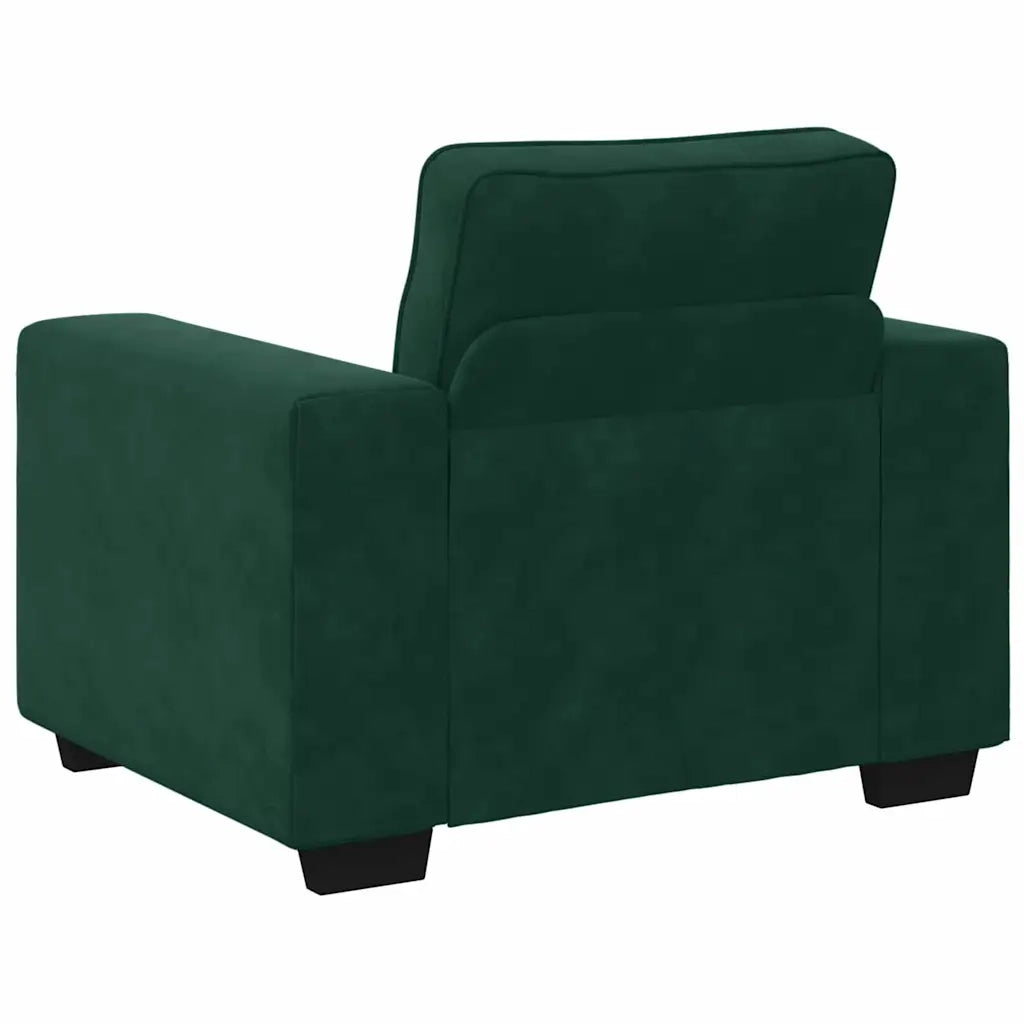 Divano Sedia Verde Scuro 100x77x82 cm Velluto 4105249